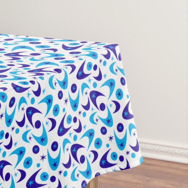 Retro Boomerangs Tablecloth (In Situ)
