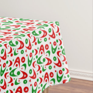 Retro Boomerangs Tablecloth