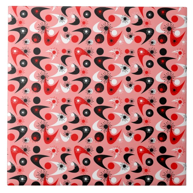 Retro Boomerangs Tile (Front)