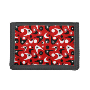 Retro Boomerangs Tri-fold Wallet