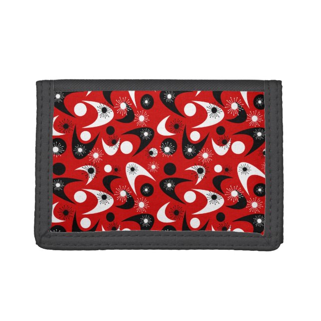 Retro Boomerangs Trifold Wallet (Front)
