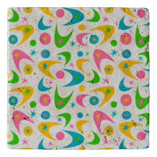 Retro Boomerangs Trivet