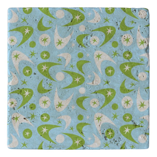 Retro Boomerangs Trivet (Front)