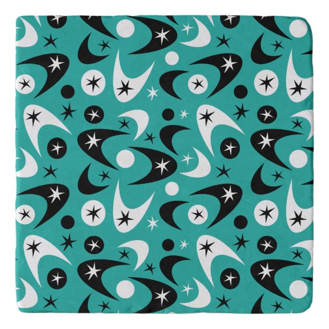 Retro Boomerangs Trivet (Front)