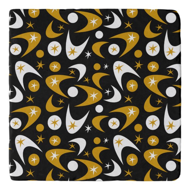 Retro Boomerangs Trivet (Front)