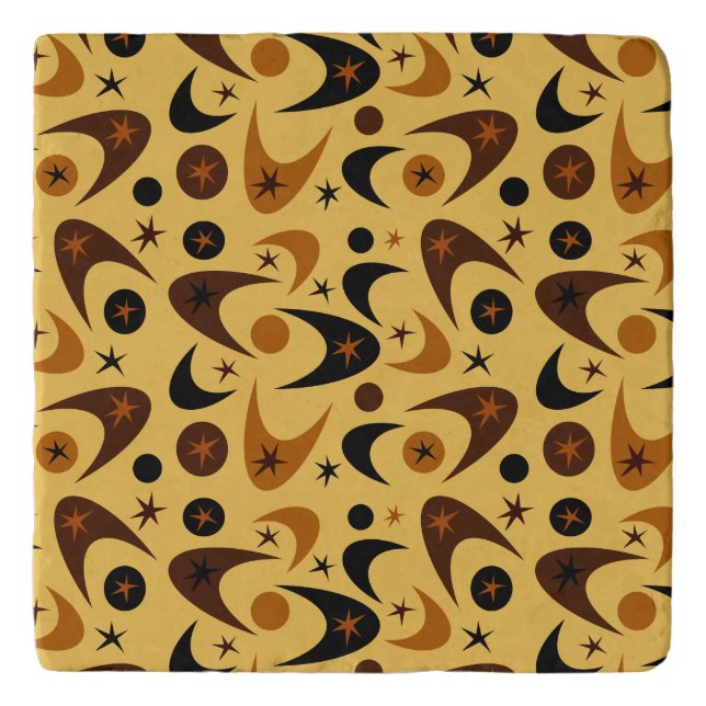 Retro Boomerangs Trivet (Front)