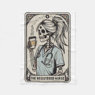 Retro Bootox Halloween Aesthetics Nurse Injector N Fleece Blanket