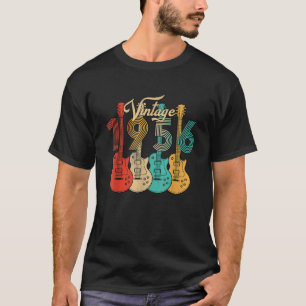 Retro Born in 1956 70 Year Old Funny Design For T-Shirt