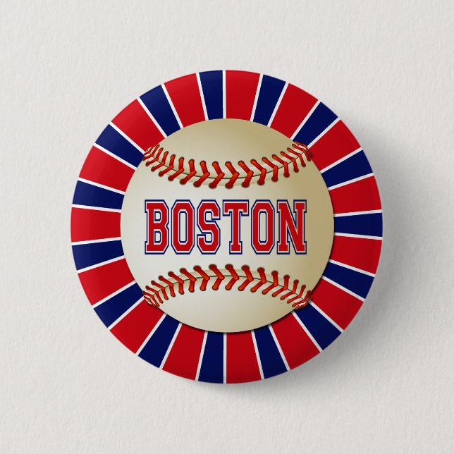 RETRO BOSTON BASEBALL BUTTON (Front)
