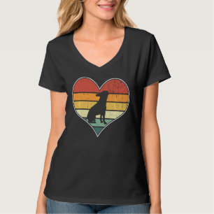 Retro Boston Terrier Dog Hearts Puppy Lover Valent T-Shirt