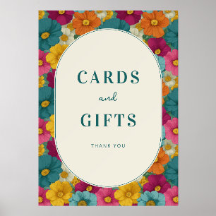 Retro Botanica and Teal Wedding Holder