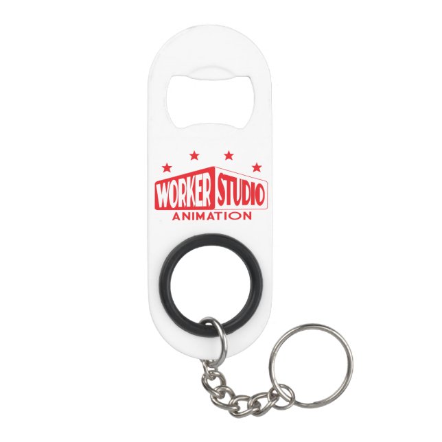 Retro Bottle Opener with Cosmo in Red (Back)