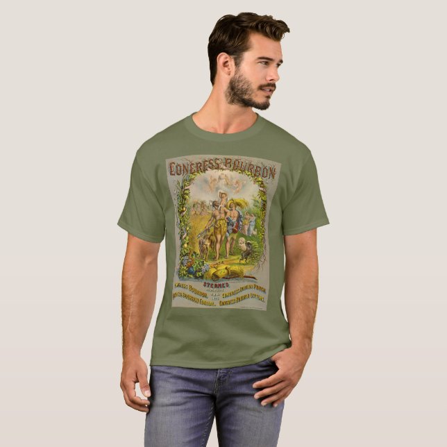 Retro Bourbon Label 1864 T-Shirt (Front Full)