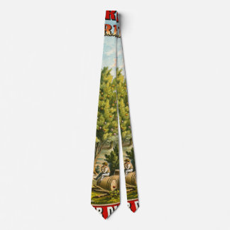 Retro Bourbon Label 1873 Neck Tie