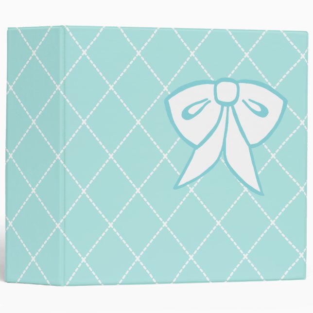 Retro Bow Scrapbook Binder (Front/Spine)