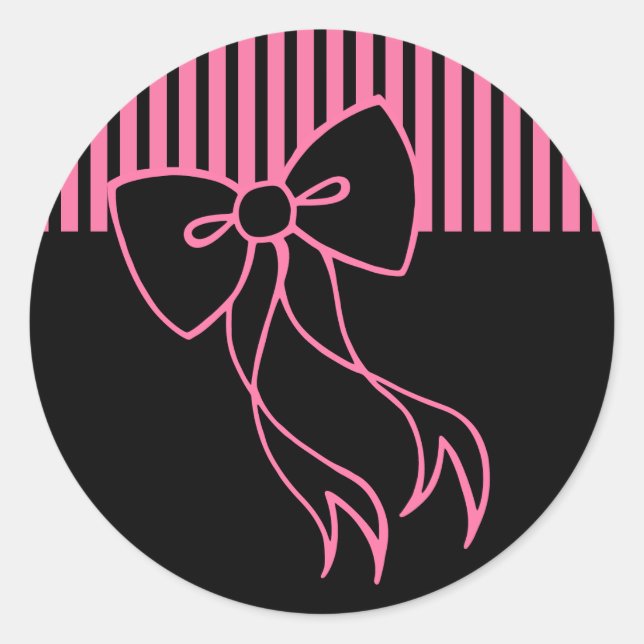 Retro Bow Stickers (Front)