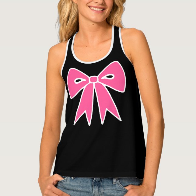 Retro Bow Women's Tank Top (Front)