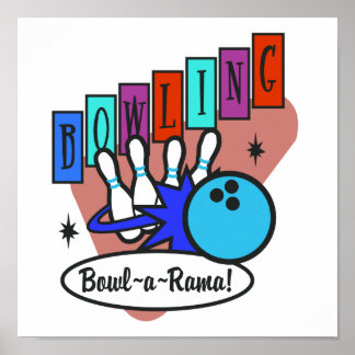 Retro Bowling Posters | Zazzle