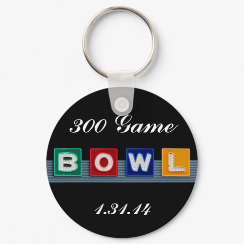 Retro Bowling Keychain
