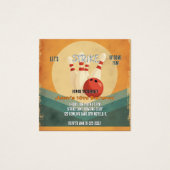 Retro Bowling Kids Birthday Party Invitation (Front)