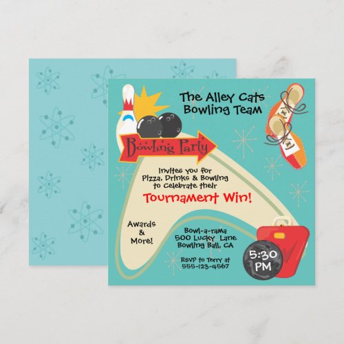 Retro Bowling Team League Party