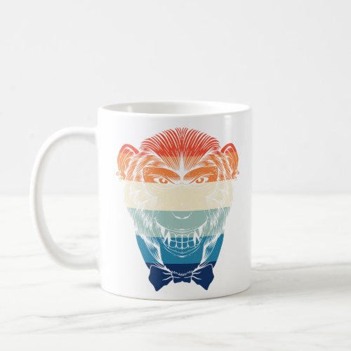 Retro Bowtie Chimp  Coffee Mug