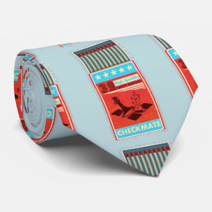 Retro box of matches pop art neck tie