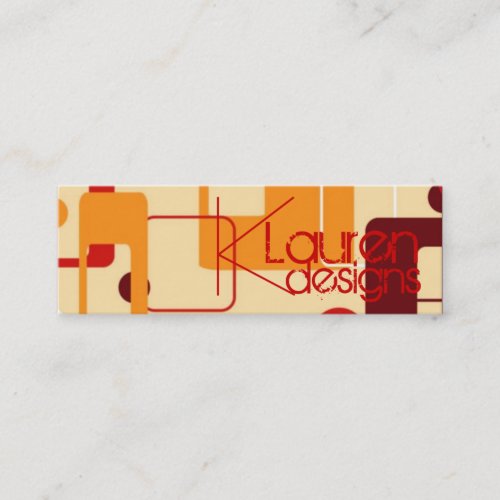retro boxes skinny business card