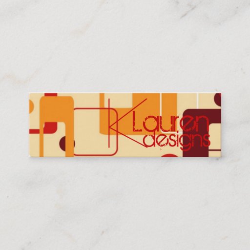Customizable retro boxes skinny business card