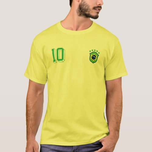 Retro Brazil Soccer Jersey Brazilian Futebol Brasi T_Shirt