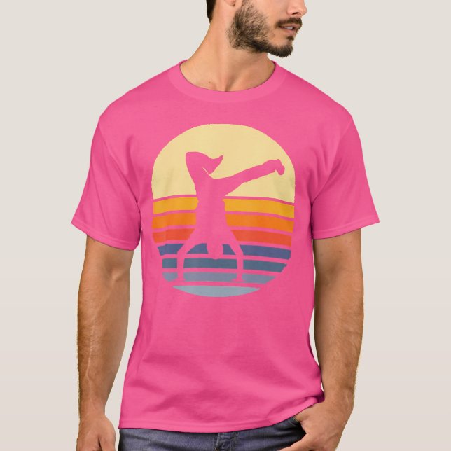 Retro Breakdance B-Boy Dance Breakdancing Hip-Hop  T-Shirt (Front)