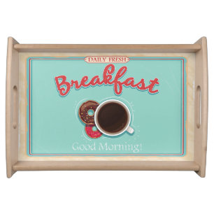 Retro Breakfast Serving Tray