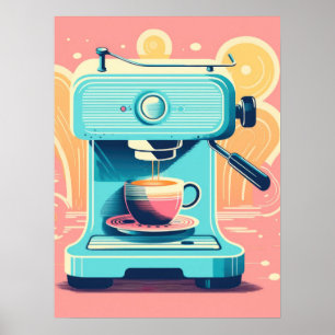 Retro Brew: Aesthetic Espresso Poster