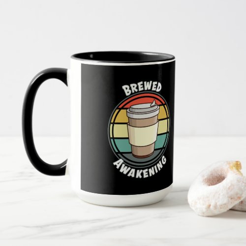 Retro Brewed Awakening Hot Drink to Go Mug