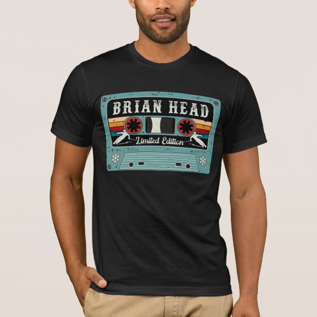 Retro Brian Head Ski  T-Shirt (Front)