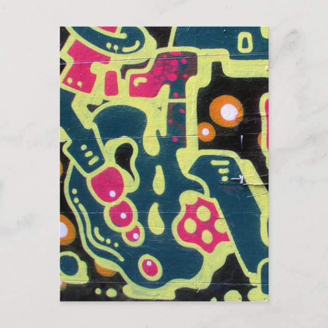 retro brick art postcard (Front)