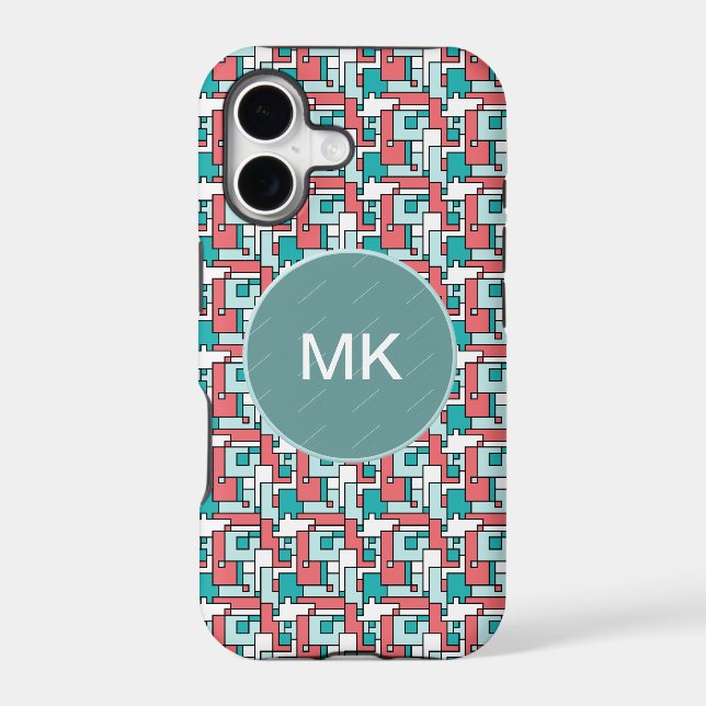 Retro Brick Pattern Iphone Case (Back)
