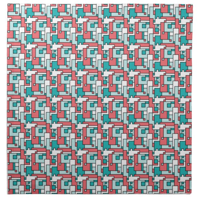Retro Brick Pattern Napkin (Front)