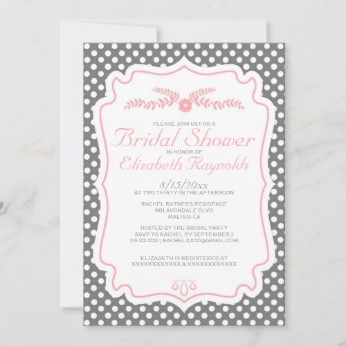 Retro Bridal Shower Invitations