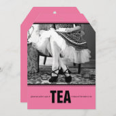 Retro Bridal Shower Tea Party Invite (Front/Back)