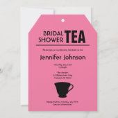 Retro Bridal Shower Tea Party Invite (Back)