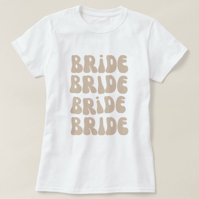 Retro Bride Bachelorette Party Vintage T-Shirt (Design Front)