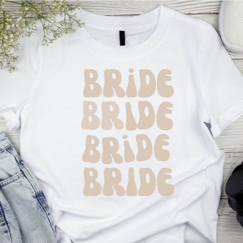 Retro Bride Bachelorette Party Vintage T_Shirt