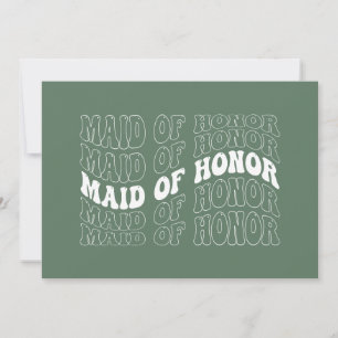 Retro Bride Bridesmaid Invitation