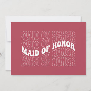Retro Bride Bridesmaid Invitation