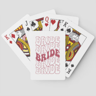  Retro Bride Bridesmaid Poker Cards