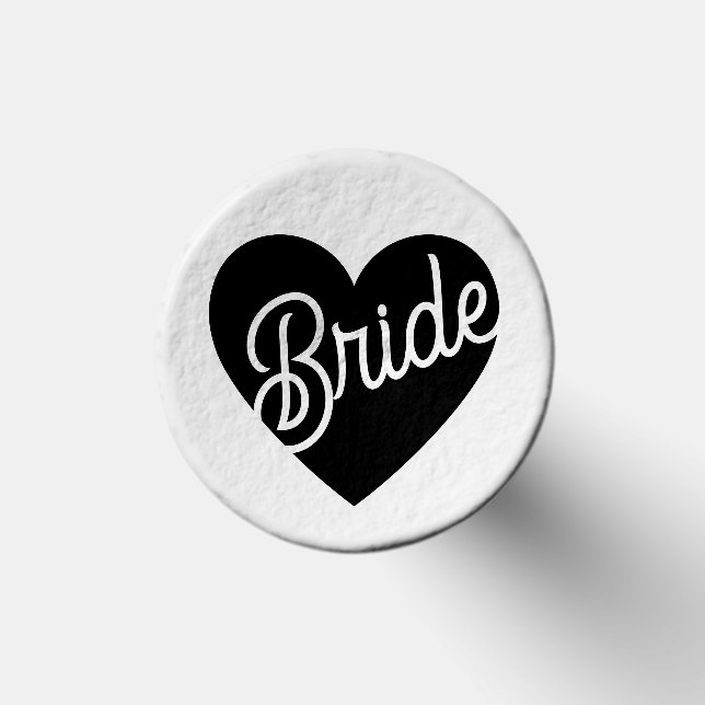 Retro Bride Script Heart Golf Tees (Top)