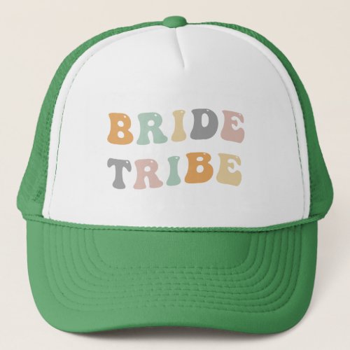 Retro Bride Tribe Bachelorette Party Trucker Hat