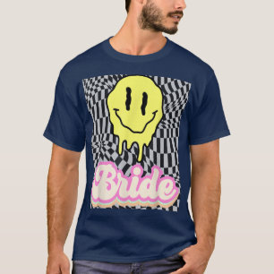 Retro bride vintage bridal cool boho hippie weddin T-Shirt