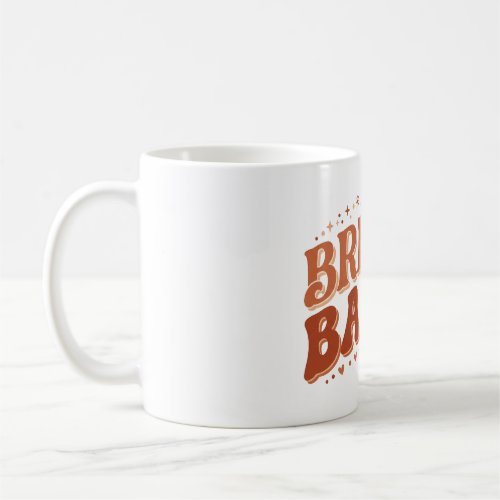 Retro Bride's Babes Terracotta Bachelorette Coffee Mug